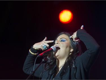 Crystal Shawanda performs at Concord's New Year's Eve Vancouver Celebration, held at Canada Place on Dec. 31, 2016.