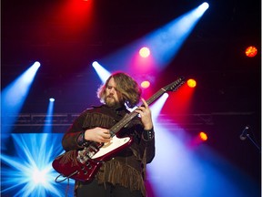 The Sheepdogs perform on one of the two outdoor stages at Concord's New Year's Eve Vancouver Celebration, held at Canada Place on Dec. 31 2016.