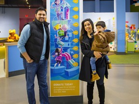 Vancouver entrepreneur Manny Padda and his wife Sunita have donated $217,000 to the new Wonder Gallery at Science World. The couple are pictured with their son.