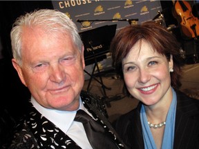 Peter Wall in 2011 with Christy Clark, who he endorsed for the B.C. Liberal leadership. Wall and his companies were the biggest donor last year to the party of now Premier Clark.