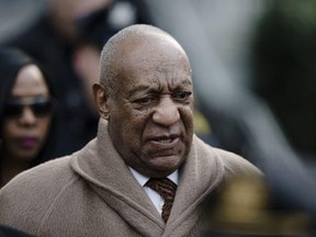 FILE- In this Dec. 13, 2016, file photo, Bill Cosby departs after a pretrial hearing in his sexual assault case at the Montgomery County Courthouse in Norristown, Pa. Cosby is set to return to a Pennsylvania courtroom Monday, Feb. 27, 2017, to ask a judge to bring in outside jurors in his criminal sex assault case. The hearing comes days after the trial judge ruled that only one other accuser can testify at the scheduled June trial. (AP Photo/Matt Rourke, File)