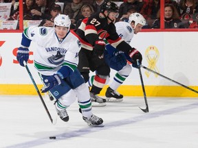 Longtime Canucks winger Alex Burrows has been traded to the Ottawa Senators in return for second-round centre Jonathan Dahlen of Sweden.