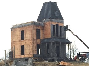 Aldergrove said goodbye to its spooky piece of Hollywood real estate this week as crew demolished The Bates Motel set. The fifth and final season of the A&E adaptation of the Alfred Hitchcock classic Psycho has finished filming, so replica house and motel have been torn down.