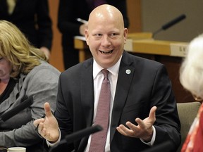 Metro Vancouver chairman Greg Moore, who's also mayor of Port Coquitlam, told a business luncheon Thursday in Vancouver that growth will occur more easily if residents and developers start talking about their concerns earlier in the planning process. Nick Procaylo/PNG