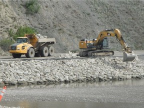 Construction of the Site C dam is well underway.