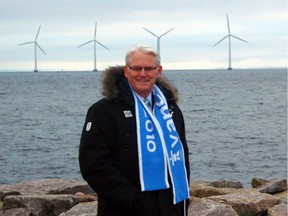 B.C. Premier Gordon Campbell visits one of the ways Denmark is exploring energy-efficient electricity production while at the global climate change summit in Copenhagen on Dec. 15, 2009. — Government of B.C. files