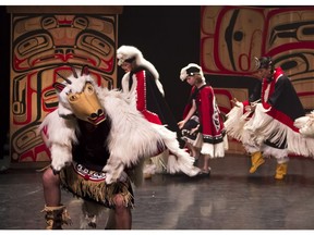 Dancers of Damelahamid. The Coastal First Nations Dance Festival celebrates its 10th anniversary Tuesday, Feb. 28, to Sunday, March 5, at the Museum of Anthropology at the University of B.C.