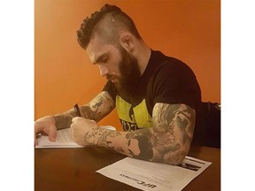 Gavin Tucker, an MMA fighter out of Ship Cove, Newfoundland, has signed a UFC contract and will be the headliner at the Halifax event on Sunday, Feb. 19, 2017. [PNG Merlin Archive]