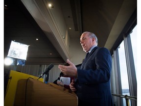 “These are falsehoods,” B.C. NDP leader John Horgan said. “These are fabrications. She's making this up.”