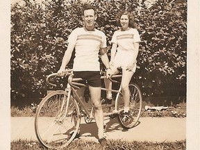 Lorne Atkinson and Evie Atkinson, courting in the 1940's. Photo courtesy of the Atkinson family.