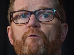 British Columbia Health Minister Terry Lake speaks after announcing the province and the federal government had reached an agreement on healthcare funding, during a news conference with Federal Health Minister Jane Philpott, in Richmond, B.C., on Friday February 17, 2017.