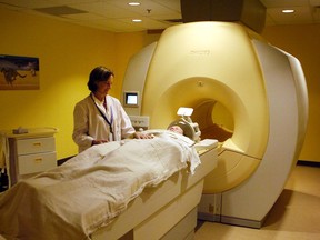 An MRI machine operating at the UBC MRI Research Centre in 2006.