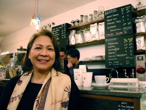 Liza Wajong, CEO and founder of Nusa Coffee in Vancouver, in the café at 2766 W. 4th Ave. in Kitsilano on Monday.