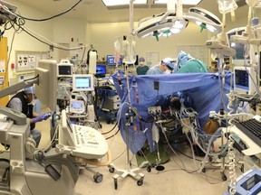 An operating room at Vancouver General Hospital.