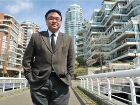 Andy Yan, seen in the fast-growing False Creek neighbourhood of Vancouver, has tracked gainers and losers when it comes to the population of city neighbourhoods.