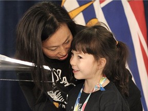 Elaine Yong and her daughter Addison share their story on Sunday as ICBC and B.C. Transplant launch a new program encouraging British Columbians to register as organ donors.