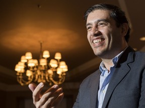 Yousef Hadla, a refugee from Syria, at a conference to promote refugee hiring in Vancouver.