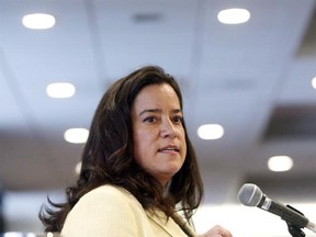 Justice Minister Jody Wilson-Raybould addresses a conference in Ottawa on Wednesday, February 15, 2017. Wilson-Raybould wants the premiers to tell her whether they think barring insurance providers from asking clients to disclose the results of genetic testing would stray too far into provincial jurisdiction. THE CANADIAN PRESS/Fred Chartrand