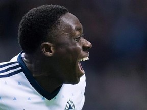 Like others in MLS, Toronto FC has taken notice of Vancouver Whitecaps teenager Alphonso Davies. Davies celebrates his goal during first half CONCACAF Champions League quarter-final soccer action against the New York Red Bulls, in Vancouver in a March 2, 2017, file photo. THE CANADIAN PRESS/Darryl Dyck