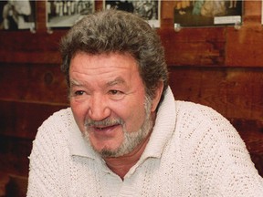 Actor Bruno Gerussi talking to a Province reporter in 1994.