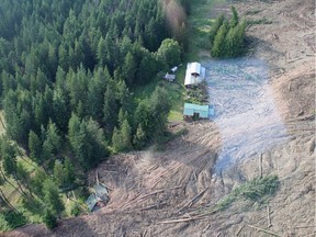 Threats of a landslide have subsided in a tiny British Columbia community where four people died in 2012 after a wave of mud and trees swept down a creek.