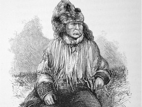 A rendering of Klatsassin from the the book, "Klatsassan and Other Reminiscences of Missionary Life in British Columbia" by R.C. Lundin Brown, although its authenticity cannot be verified.