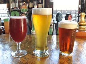 A selection of beers at the Alibi Room in Vancouver's Railtown.