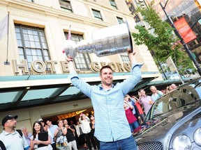 Willie Mitchell, Stanley Cup champion and Los Angeles Kings defenceman, checked into the Rosewood Hotel Georgia's Lord Stanley Suite with Cup on Aug. 12, 2012, before his day with the trophy in his hometown of Port McNeill. The hotel is to be sold to a joint-venture of Hong Kong-based firms owned by two brothers, Jonathan and William Cheng, for $145 million.