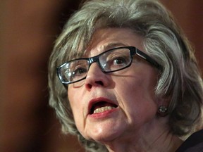 Beverley McLachlin, Chief Justice of the Supreme Court of Canada, delivers a speech at Ottawa in February 2013. 'Access to information is essential to democracy … ," she says.