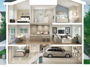 Brownstones at Kingcrest Park is a new-home project from Epix Developments on Knight Street in Vancouver. Supplied. [PNG Merlin Archive]