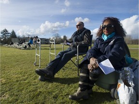 Rugby super fan Dorothy Williams, pictured taking in the rugby action at Burnaby Lake Sports Fields, says a huge contingent of Fijians is expected at the Canada Sevens starting this Saturday.