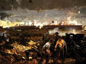 The largest artillery barrage in history to that point helped the Canadians gain their victory at Vimy Ridge.