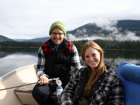 David and Kimberley Hall were on their way to Terrace when their pickup collided with a moose on the highway.