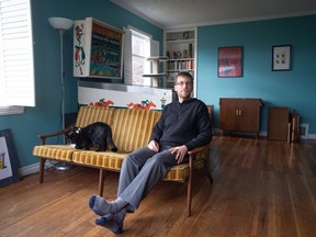 David Repa, who moved from Vancouver last year, sits for a photograph at his home in Powell River, B.C., on Thursday March 16, 2017. Repa recalls the shock he felt sitting down at a bank after selling his Vancouver business in 2013 and realizing for the first time how much of "a joke" his prospects were of owning a home in the city. "Oh, my God. I'm not even close," Repa remembers thinking at the time.