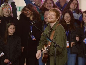 Ed Sheeran Performs On NBC's "Today" Show at Rockefeller Plaza.