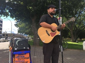 Michael Elliot is a Kelowna busker, who was given a ticket for busking on city streets. He's taken his case public with a plea on social media.