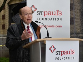 Jim Pattison announces a $75-million donation last week to fund the Jim Pattison Medical Centre at the new St. Paul's Hospital.