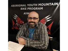 Patrick Lucas says the Aboriginal Youth Mountain Bike Program has helped build bike parks and trails in 24 First Nations communities in BC. and has taught him how to listen 'and learn what it means to be an ally.'