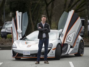 Robbie Dickson with a McLaren 570 GT car which runs for a cool $380,000.