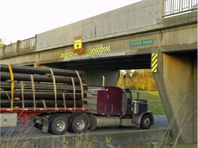 The latest stretch of highway widening the Fraser Valley includes replacing this overpass at Glover Road.