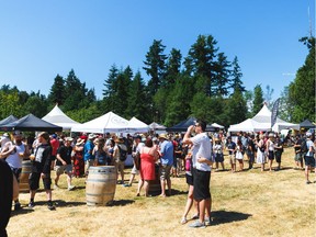 Scenes from Farmhouse Fest, a summer beer festival launched in 2015 that takes place at the UBC Farm.