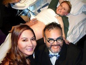 Sofia Sayani and Karim Kassam co-chaired a B.C. Women's Hospital gala where obstetrician Chelsea Elwood had a new-tech ultrasound machine display her due-in-May twin girls.