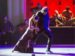 Soledad Barrio and Juan Ogalla of Noche Flamenca perform in hugely acclaimed Antigona.