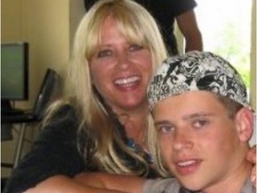 Hudson Brooks, 20, died after being shot by police on July 18, 2015. The Independent Investigations Office is looking into what happened. This photo shows Hudson and his mother, Jennifer Brooks.