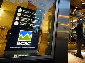 The B.C. Securities Commission offices in downtown Vancouver.
