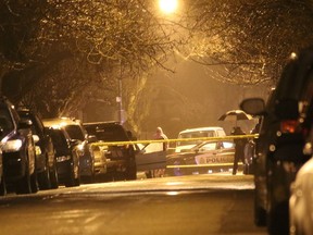 FILE PHOTO Vancouver police on the scene of a double shooting in Vancouver, B.C., Thursday, March 9, 2017.