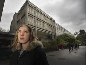 North Vancouver mom Jamie Baudru got sick drinking from the hot-water taps at the University of B.C.'s Friedman Addition-J. B. McDonald building. Baudru, who works in the building, said UBC should have done more to warn building occupants of the dangers.
