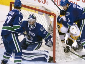Ryan Miller did what he could Saturday night at Rogers Arena.