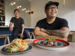Kin Kao's Terrence Feng, left, and Tang Phoonchai serve modern Thai food and local craft beer.