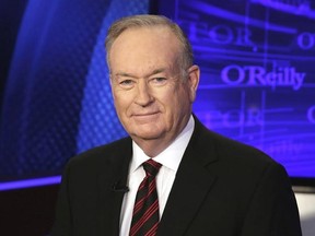 FILE - In this Oct. 1, 2015 file photo, Bill O&#039;Reilly of the Fox News Channel program &ampquot;The O&#039;Reilly Factor,&ampquot; poses for photos in New York. O‚ÄôReilly says in a statement posted to his website that he is ‚Äúvulnerable to lawsuits‚Äù because of his high-profile job in response to a New York Times report, Saturday, April 1, 2017, detailing payouts made to settle accusations of sexual harassment and other inappropriate behavior. Fox News‚Äô parent company 21st Century Fox backed him in a statement.
